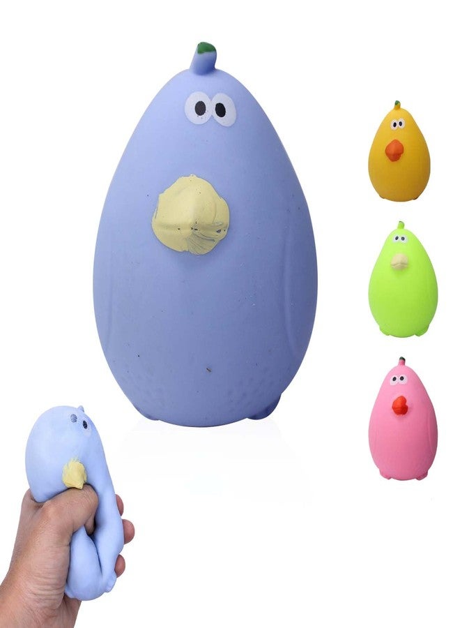 AASA Pear Shape Squeeze Toy for Kids Playing Multicolour Set of 2Pcs Pack of 1 - Image 1